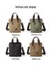 2024 Trendy Canvas Commuter Handbag - Large Capacity, Simple Shoulder & Messenger Bag