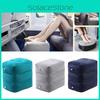 High-quality Inflatable Footrest Cushion Plush Velvet Adjustable Travel Footstool For Comfort