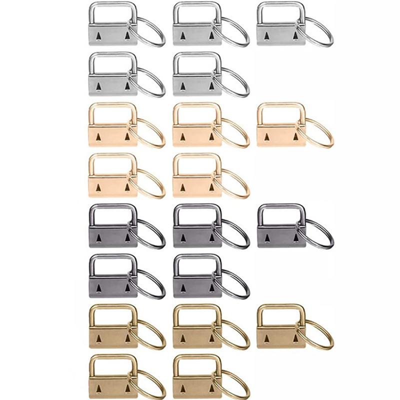 20PCS 25mm Keychain Tail Clip with Tool Pliers Set for Webbing Strap Luggage Belt Wallet Keychain O Ring Buckle DIY Craft Hook