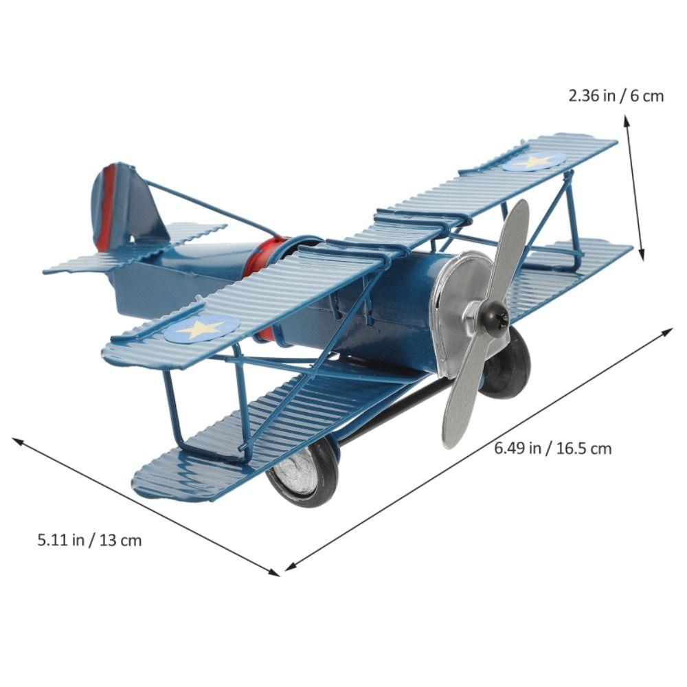 Handicraft Aircraft Ornaments Collection Metal Plane Models Vintage Airplane Model Photo Props