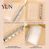 Portable Trifold Binder A6 A7 M5 Binder, 5/6-Rings Transparent Refillable Loose Leaf Folder Folder, Planner Budget Notebook Cover for School, Office,
