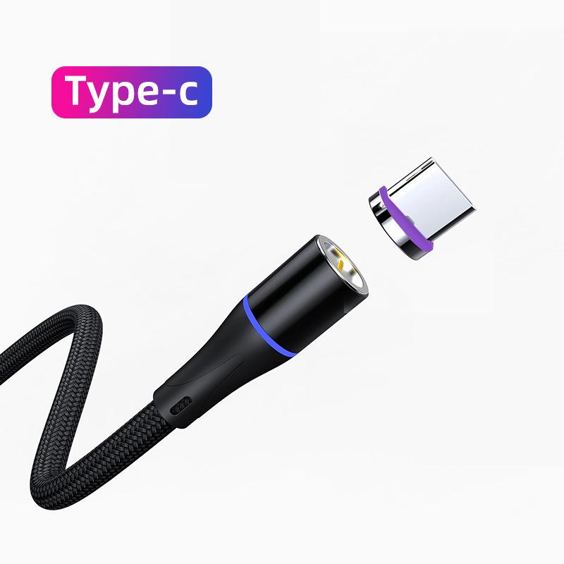 1-Pin magnetic data cable is suitable for Huawei TYPEC super fast charging charging cable, short-wire portable magnet suction 1.1 meters