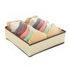 Cotton Linen Storage Box for Underwear, T-Shirts, Pants, Socks, and Bras - Dormitory Organizer