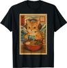 Kawaii Anime Gamer Cat Ramen Retro Japanese Gaming Funny T-Shirt