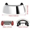 180° NO Blind Spot Motorcycle Windshield Wide Angle Mirror Parabolic Mirror HD Rearview Mirror Stickable Tools Part Clear Amagi