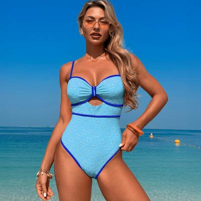 Yousheng Damen Einteiliger Badeanzug Sexy Monokini Bodysuit Hoches Bein Badeanzug für Urlaub Strand Pool Bräunen