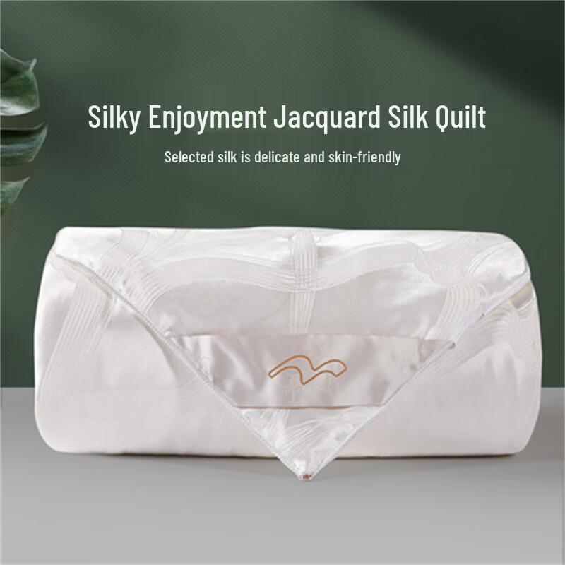 Mercury Home Textiles 100% Silk Jacquard Quilt