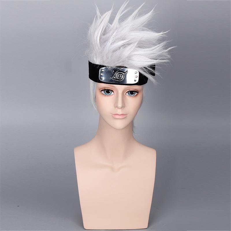 Main Saint Daqi Kakashi Silver Grey Sky-High Curly Ninja Anime Wig