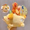 Creative Combined Mango Dog Cartoon Plush Pendant Keychain Doll With Bell A