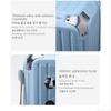 Large Capacity Pull Bar Box 24&26&28 Inch Universal Wheel Suitcase Rectangular Men and Women with Brake Code Zip Travel Case