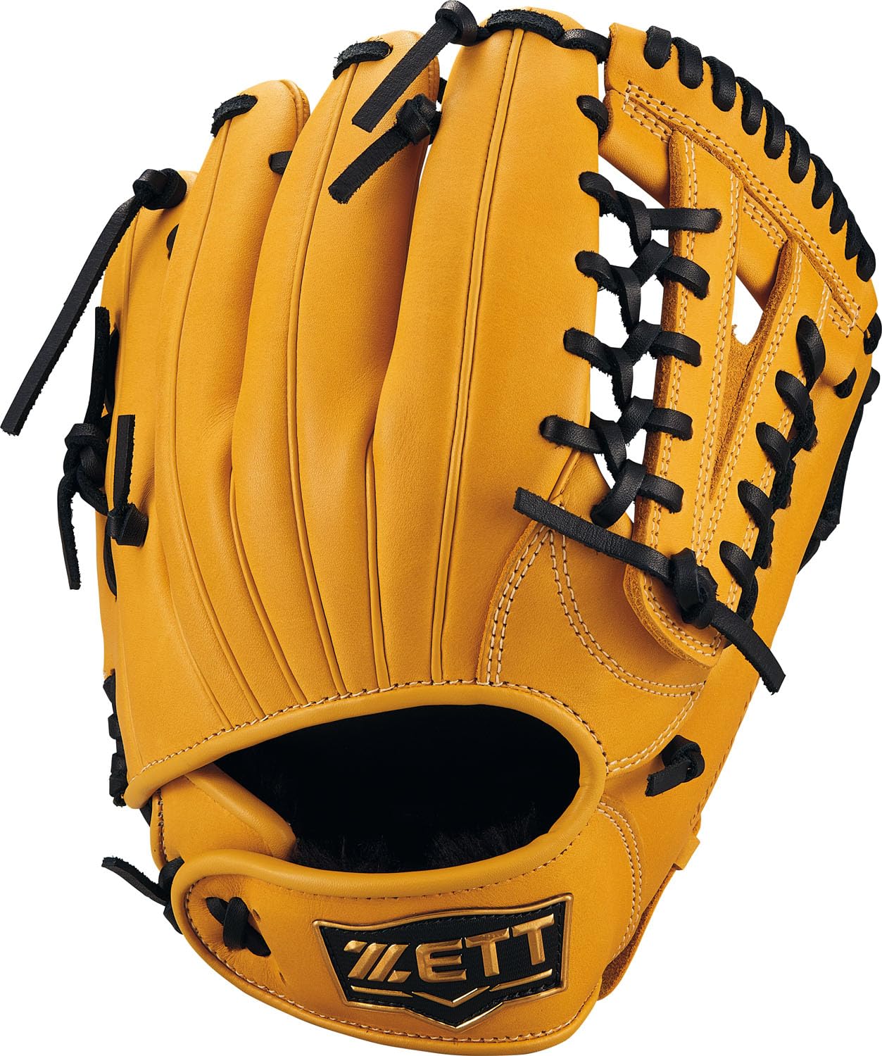 

ZETT Youth Baseball Softball Ground Hero True Yellow Size BJGB76555F Glove, All-Around, Left-Handed Throw, (5400), L,