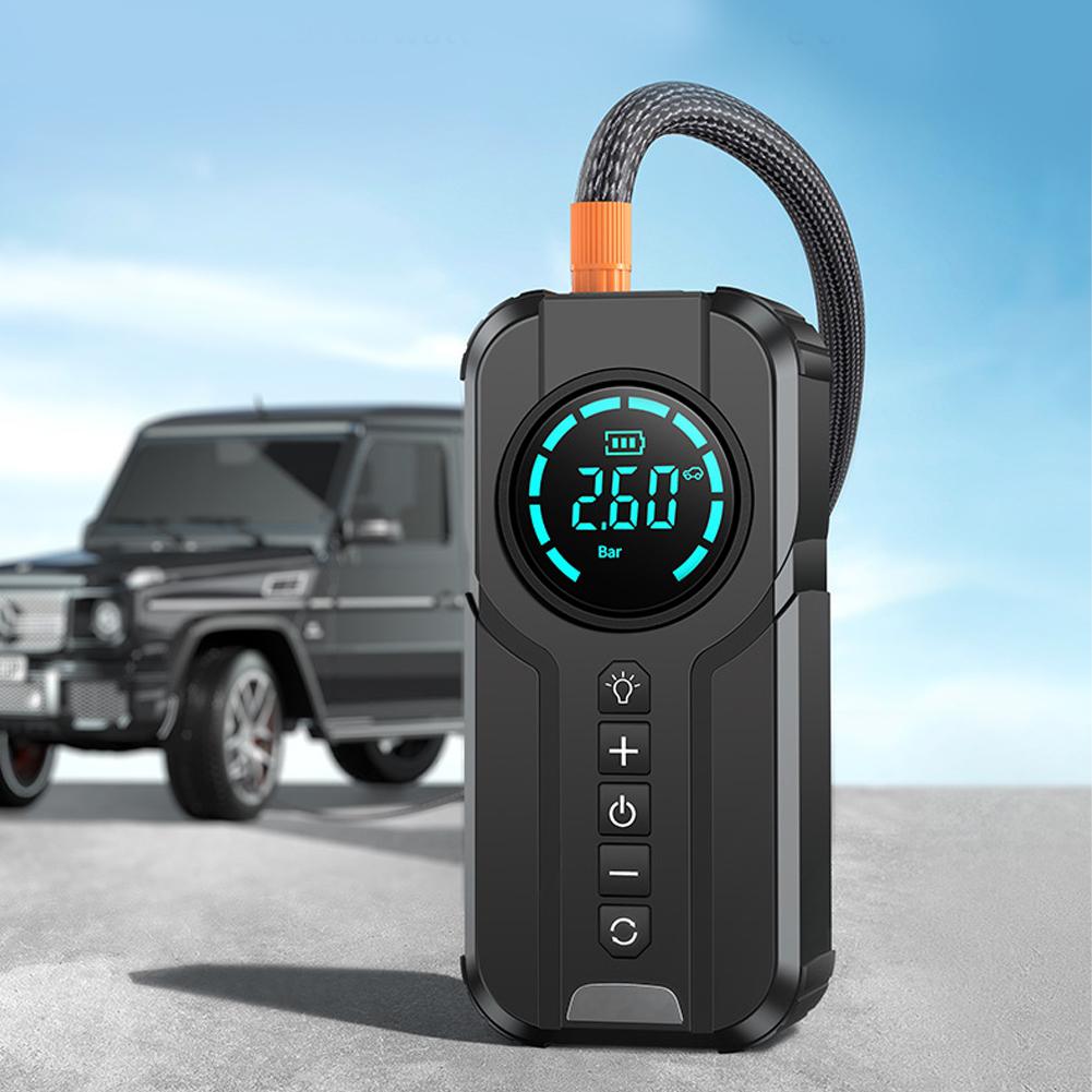 150PSI Mini Tire Inflator Multifunctional Car Tires Air Pump USB Rechargeable 4 in 1 Wireless Air Pump for Emergency