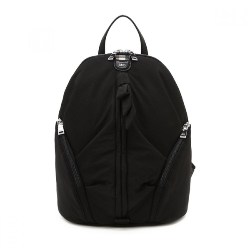 Daks Black Nylon Backpack With Logo Decorate Dcba6e850bk
