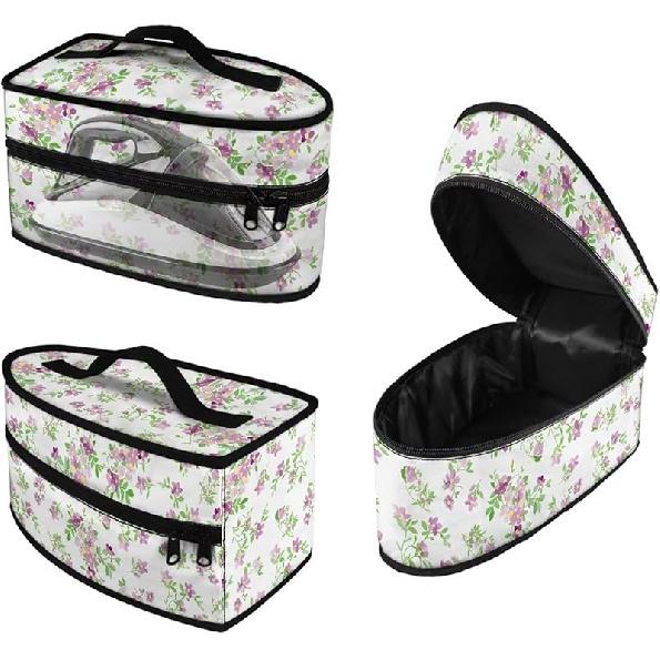 Rchsmod Butterfly Print Steam Iron Storage Bag Portable Garment Steamer Case Lightweight Travel Iron Organizer Waterproof & Dustproof Iron цветочный