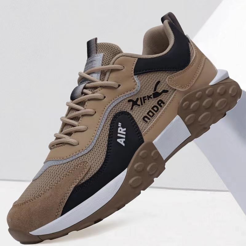 Men's Shoes Spring New Platform-soled Casual Shoes Ziqing Outdoor Trend Breathable Soft-soled Sports Shoes Men