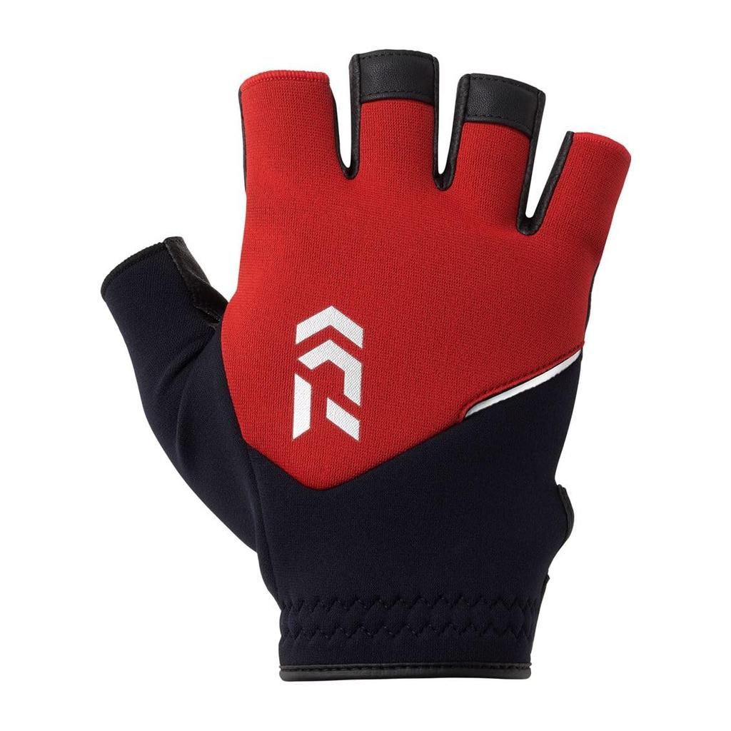 Daiwa Cold Weather Light Grip L (DAIWA) Gloves, 5-Piece Cut, DG-6325W, Red,