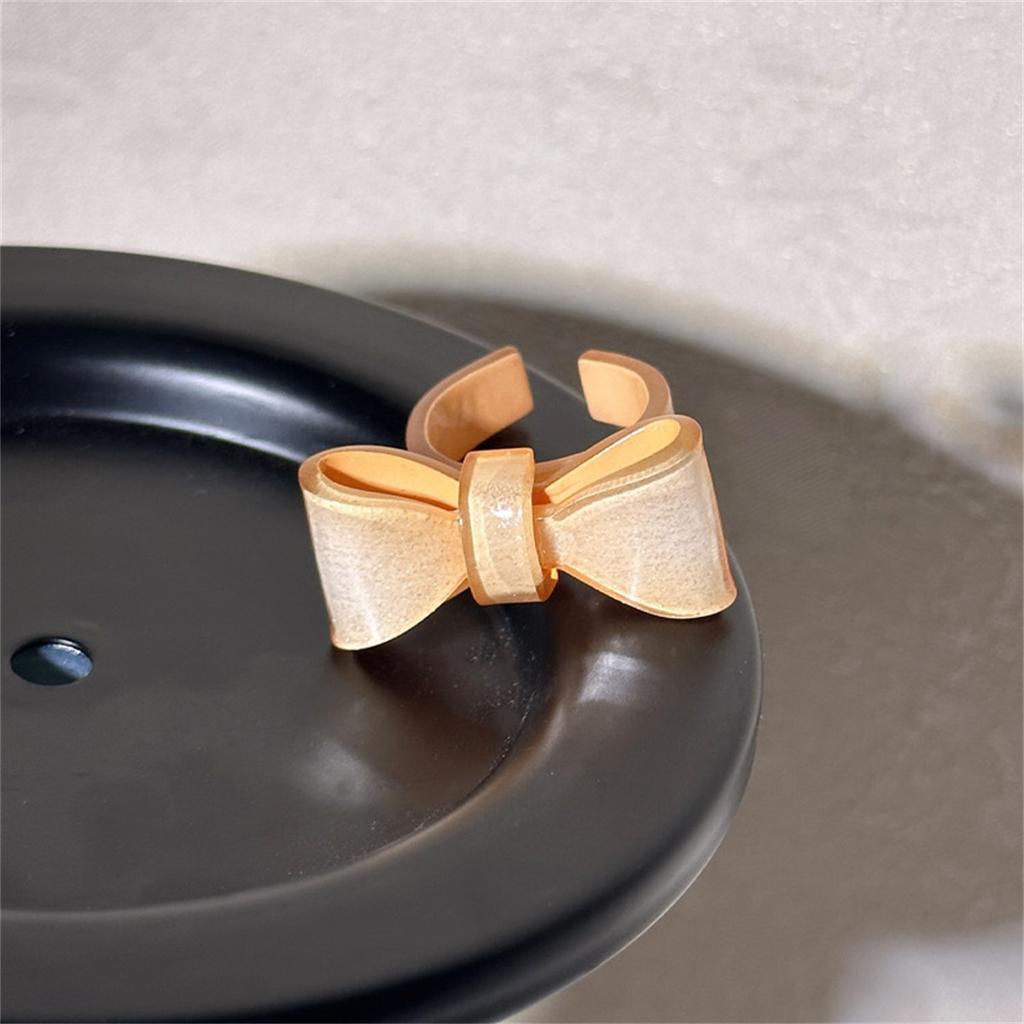 Cute Trendy Big Round Acrylic Resin Rings Sets for Women Geometric Colorful Finger Ring for Girls Party Korean Fashion Jewelry