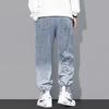 Spring Autumn Jeans Men's Letter Print Graffiti Harem Jeans Loose Cartoon Graffiti Drawstring Trousers Hip Hop Casual Streetwear Jogging Pants