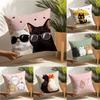 Cute Cartoon Plush Cat 4 Pillow Case Linen Cushion Covers For Decorative Sofa Home Pillows Case Car Chair Pillows Cases