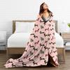 Dachshund Christmas Blanket Dogs Animal  Wool Throw Blanket Home Couch Printed Soft Warm Bedsprea
