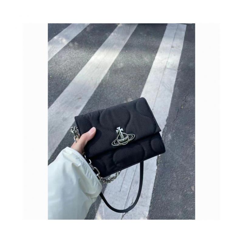 Cowboy Řetízková Klopa Hobo Kabelka Jednoduchá Černá Univerzální Malá Čtvercová Nylonová Taška přes Rameno Messenger