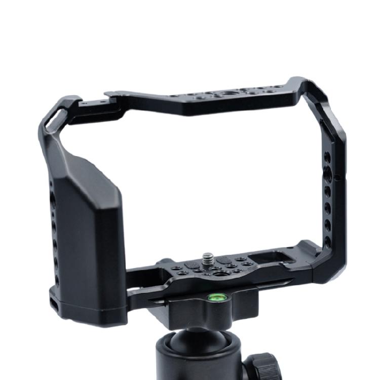 Camera Stabilization Cage for X T4 Cameras Aluminum Alloy Frame Featuring Cold Shoe Thread Holes Handle for Control