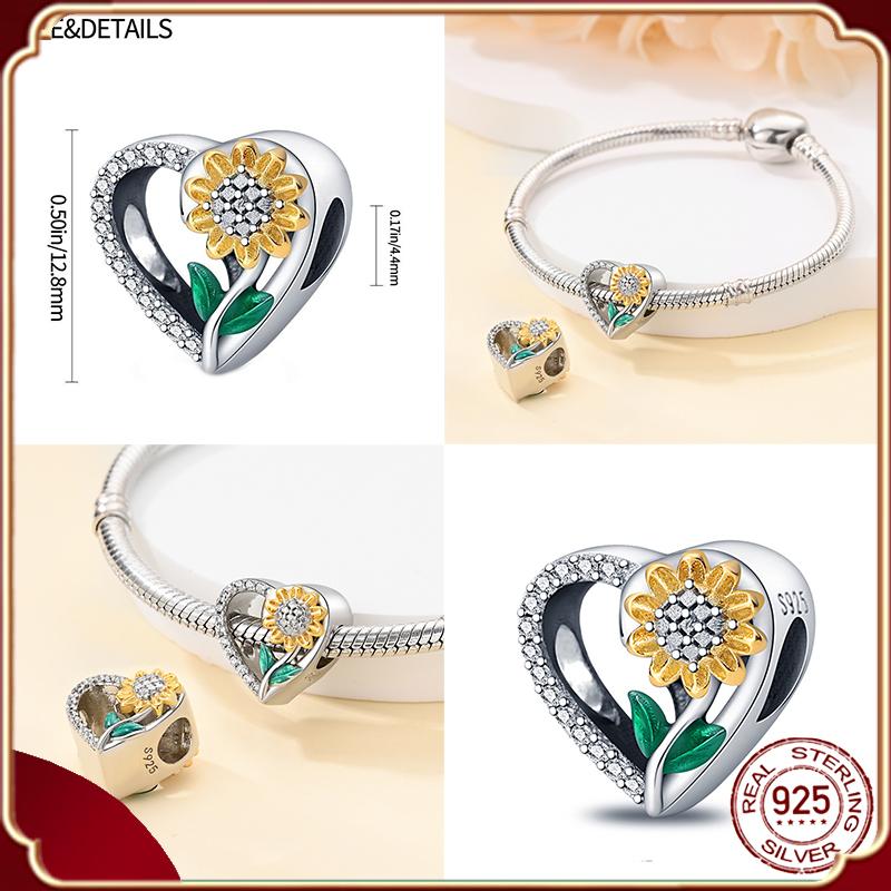 Charmuri Argint Sterling S925 Cameleon Licuric strălucitor Avion Bagaje Potrivit Brățări Originale S925 Pandantiv Bijuterii DIY