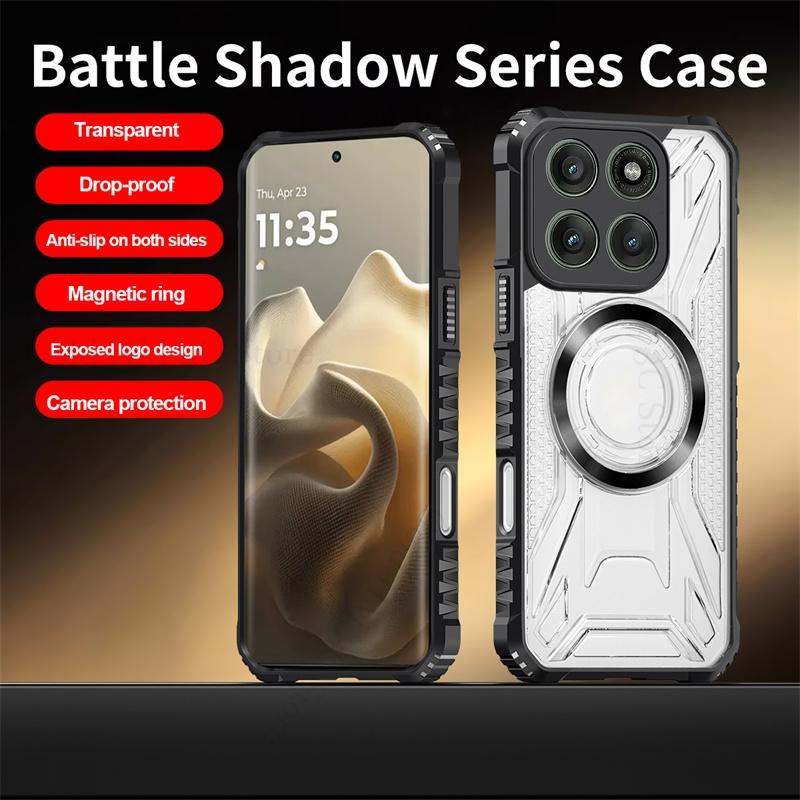 Coque Armure Antichoc Magsafe Pour Téléphone Pour Motorola Edge 60 50 Fusion Militaire Hybride Transparent Pour Moto Edge 60 50 Pro