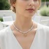 Gold Plated Beaded Bracelet Set UV Reactive Cat Eye Choker Sun Pendant Necklace  Women Gift