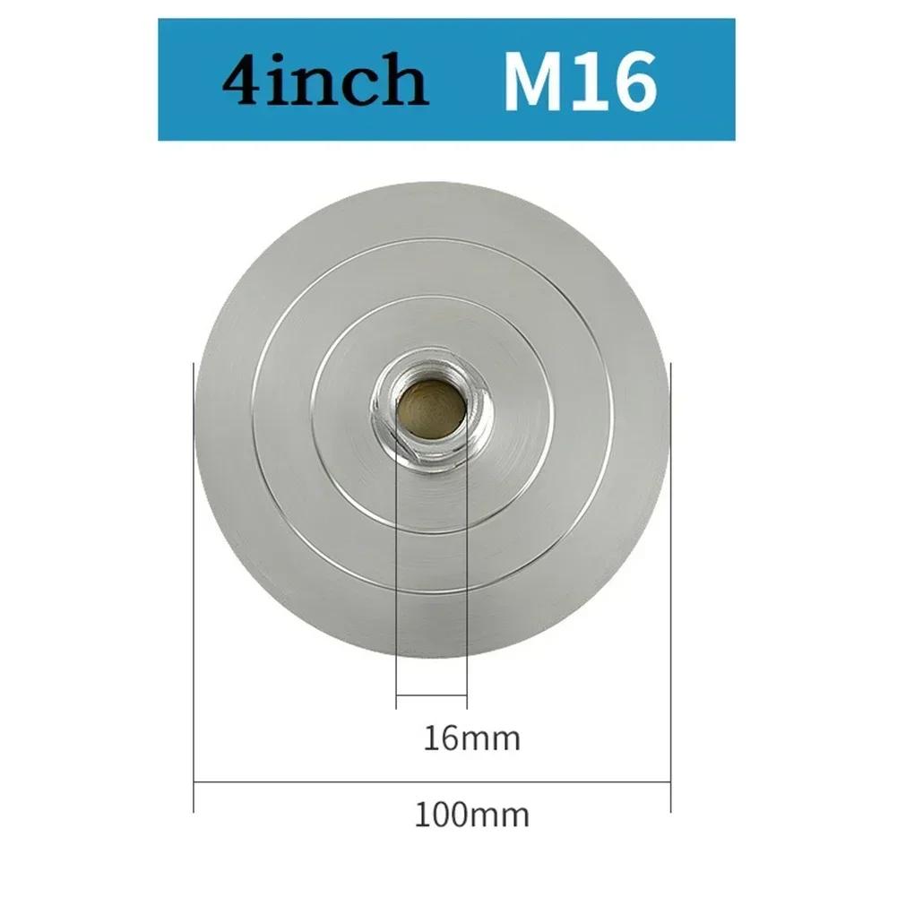 1Pc Diamond Polishing Pad 3/4inch Backer Pad Aluminum Base Backing Holder M14 M10 M16 Thread Connector Rod For Polisher Tools