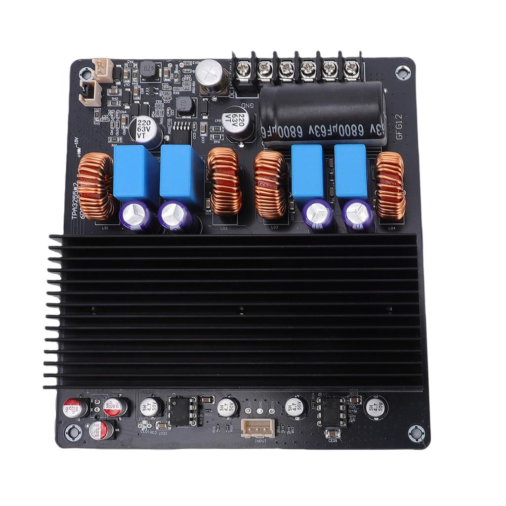 Double Cores 600W+600W TPA3255 Amplifiers Board Digital Sound Amplifier Board 85mR MOSFET Tech Low Standby Power for