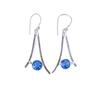 Tanzanite Gemstone 925 Sterling Silver Jewelry Handmade Earrings 1.45" For Women EE-66-4