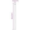 Fence Post Set 2 Pcs Green 50 Cm Powder Coated Steel