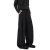Straight trousers men's pendant feeling high sense spring and autumn loose straight casual trousers oversize ruffian handsome pants