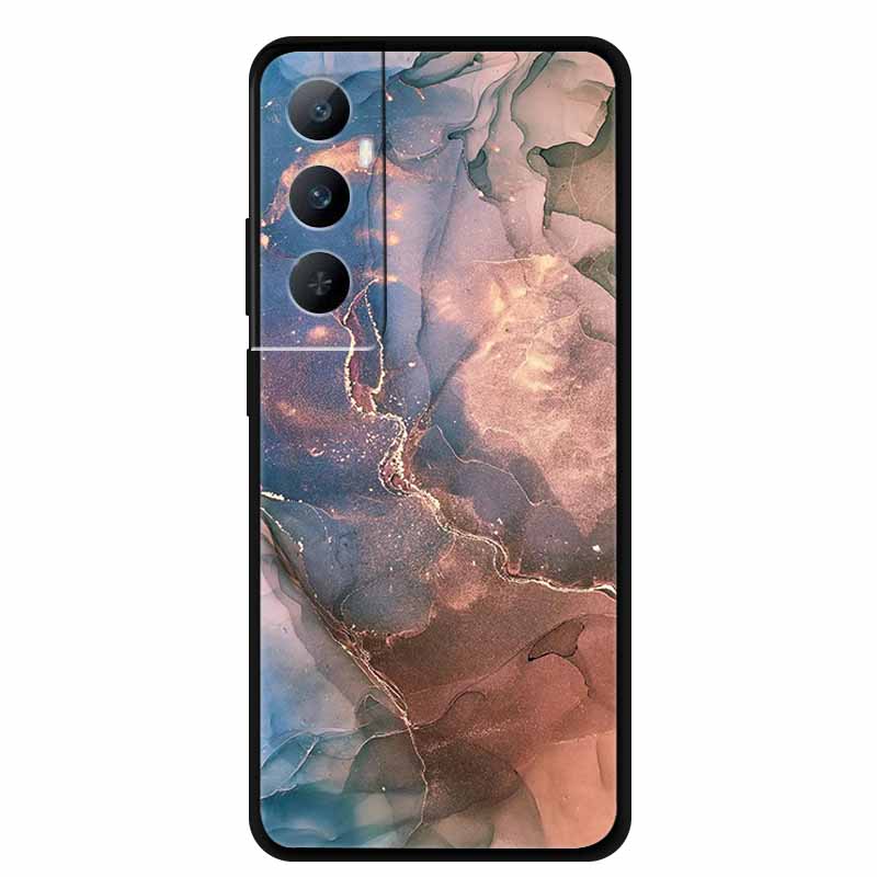 For Realme C65 4G Global C 65 Phone Case Marble Patterns Back Cover TPU Soft Silicone Protector Shield Funda for RealmeC65 Capa
