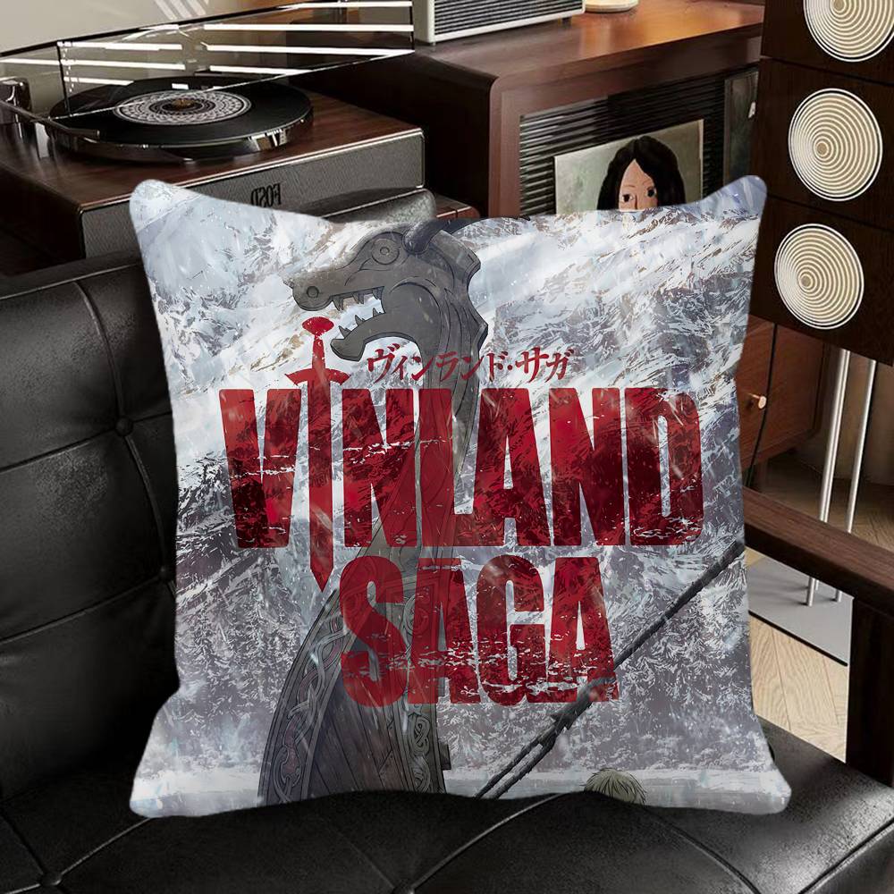 Vinland Saga Anime Pillow Case Square Pillow Bedroom Sofa Leisure Comfort Cushion Car Home Decoration