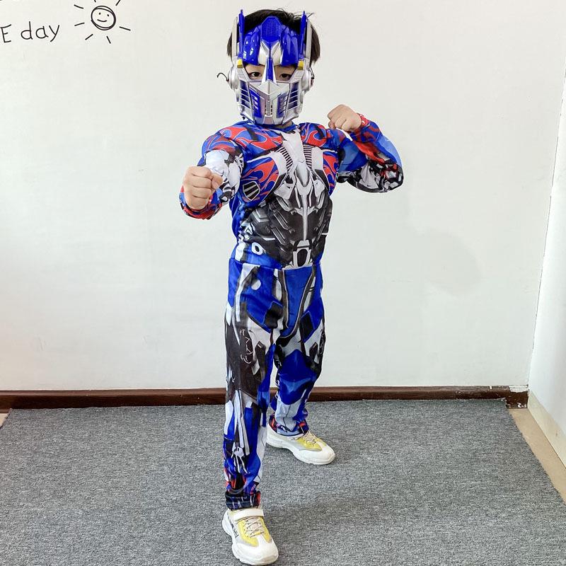 

Костюм мышц Оптимуса Прайма для детей - Косплей на Хэллоуин и наряд для вечеринки по мотивам Трансформеров Small