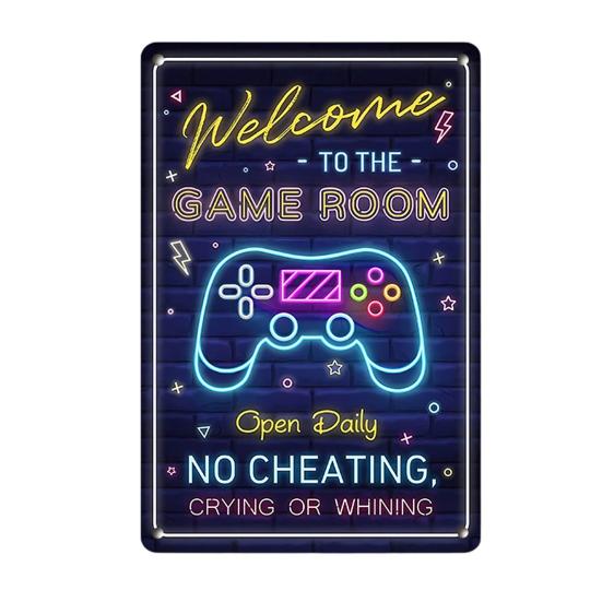 Vintage Welcome Sign Wall Decoration Rusty Metal Wall Art Plaque Indoor Outdoor Home Office Living Room Decorative Sign