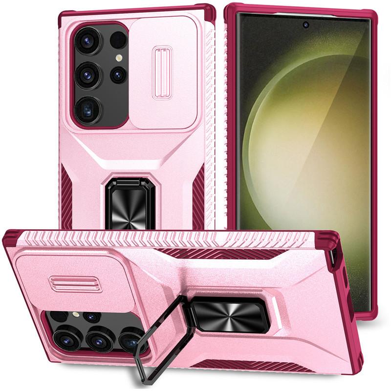 Suitable for Samsung S25ultra Car Magnetic Push Window Mobile Phone Case A55 Harvester Bracket Protection Case