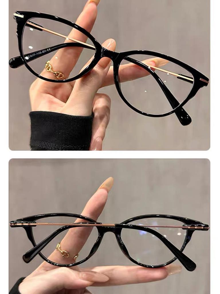 Ultra-light HD Cat's Eye Reading Glasses Ladies Anti-Blu-ray Fashion Young Fashion Glasses