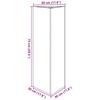 Triangular Planter Box 30 X 26 X 75 Cm Galvanized Steel