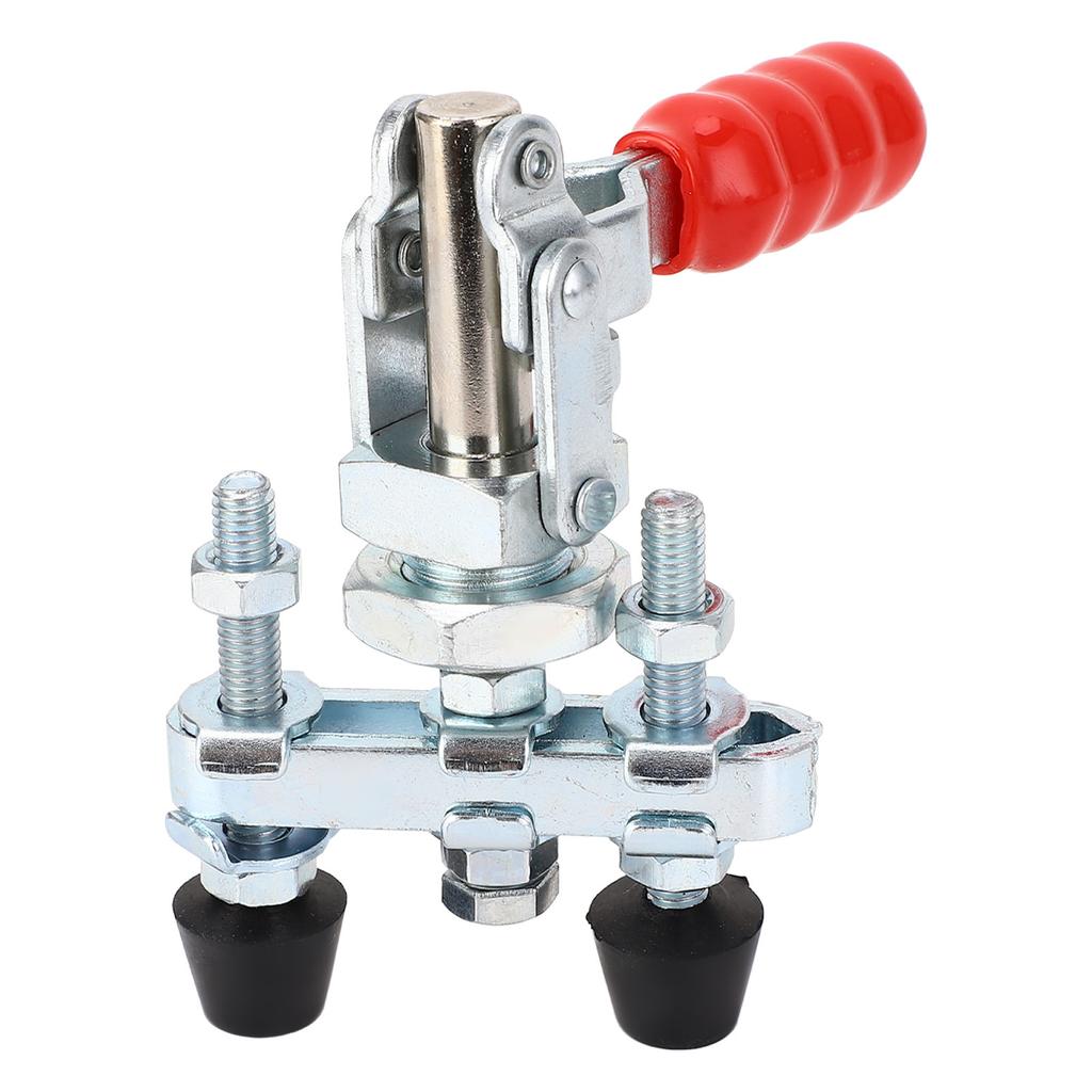 Push Pull Toggle Clamp with Flange Base Double Head Quick Release Clamp 91kg Holding Capacity 20mm