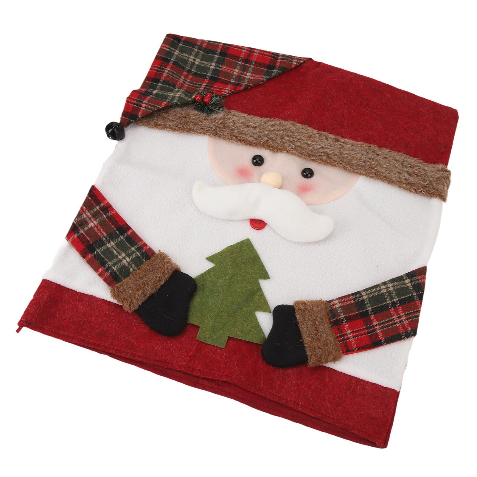 

Рождественские чехлы на спинки стульев для праздничного ужина, легко устанавливаются, мягкие, не мнутся, не скользят