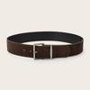 Solid Color Simple Suede Square Buckle Decoration Women Casual Belt Daily For