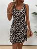 Casual Women Sexy Leopard Print Sleeveless Dress Summer Dresses For Women Hawaiian Vacation Bohemian Style Dress Y2k Clothes Tee