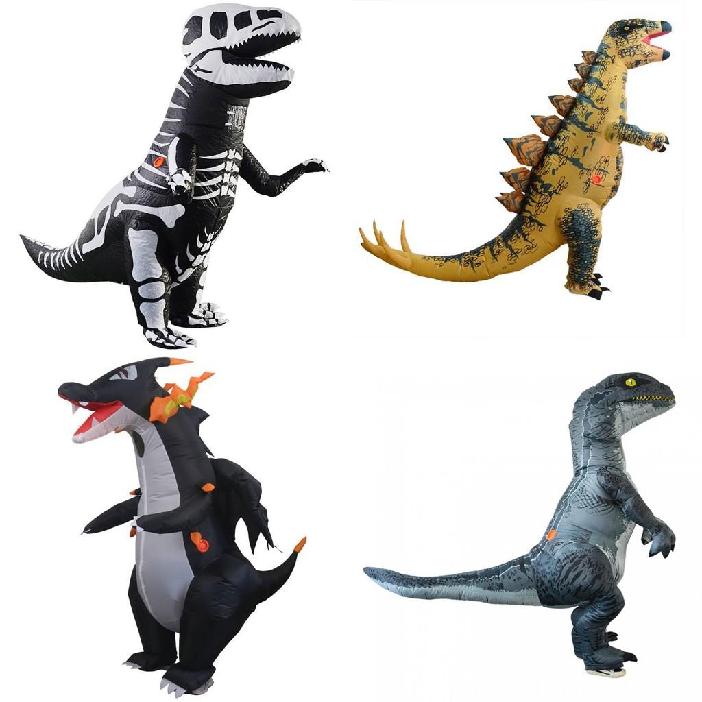Nafukovací kostým dinosaura na Halloweenskou párty s designem na baterie pro dospělé a děti