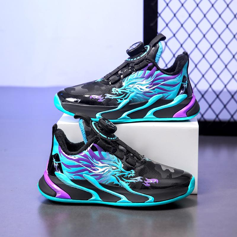 Boys Shoes New Spring and Autumn Mesh Children's Sports Shoes Primary School Students Casual Running Shoes Winter Leather