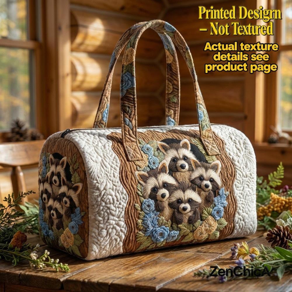 3D Independent Station Bus Series Women's Travel Yoga Handbag with Fashion Print