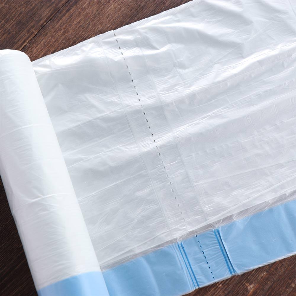 Practical White Cat Litter Box Trash Bag PE with Drawstring Special Cat Litter Bag Pet Poop Trash Bags Pet Cat Poop Bags Home