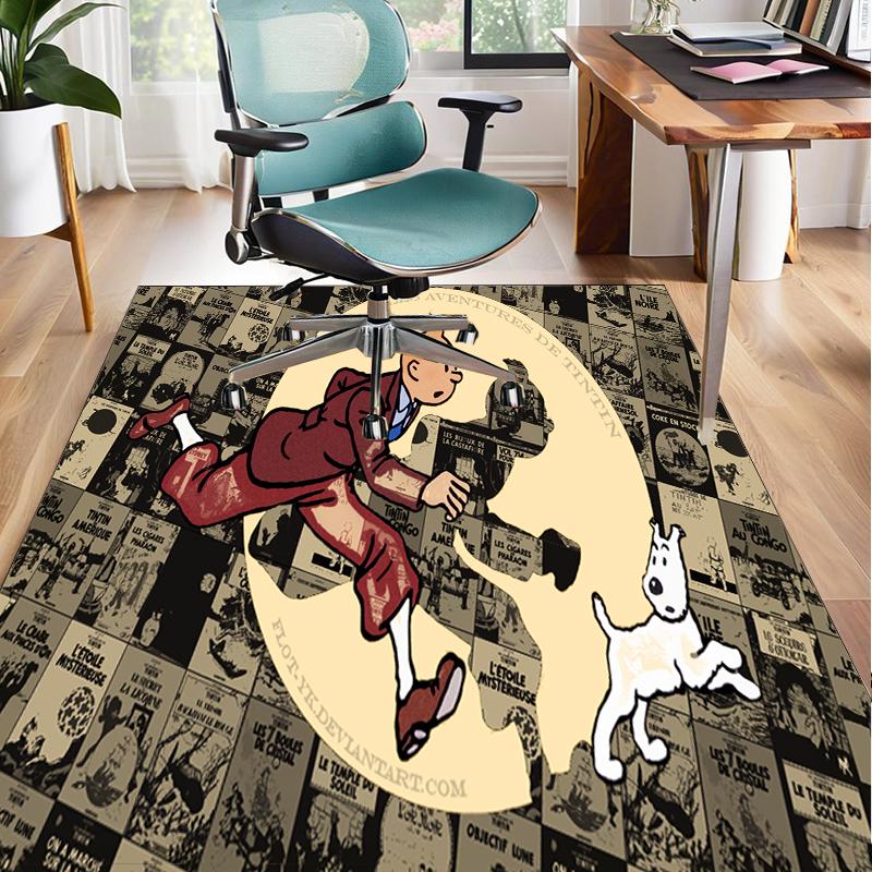 Adventure In The City Office Rug Chair Mat, Game Carpet, Suitable for Front Door, Bedroom, Living Room, Desk, Holiday Gift